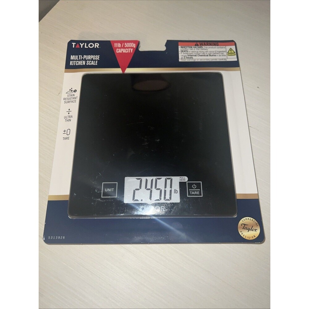 NEW! Taylor Multi-Purpose Kitchen Scale | 11 lb / 5000 g Capacity / Tare